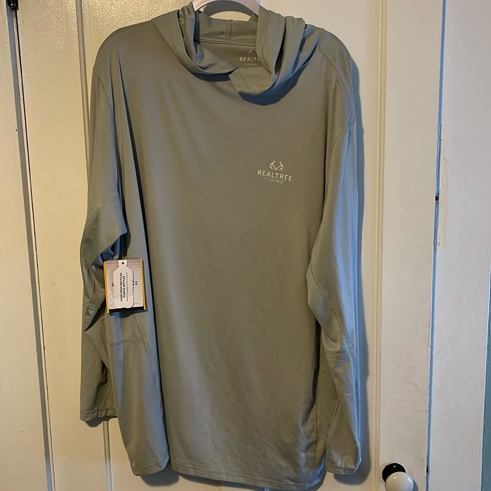Reel Tree Fishing shirt with hood